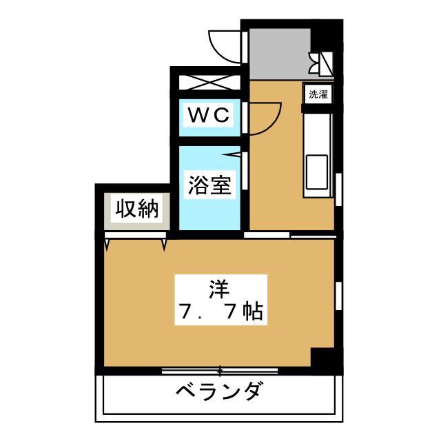 ドエル船橋本町(1K/2階)の間取り写真