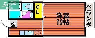 片島サンプラザ(1K/1階)の間取り写真