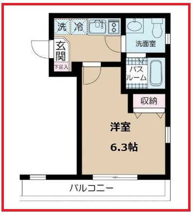 エヌエスゲート西大島ウエスト(1K/3階)の間取り写真
