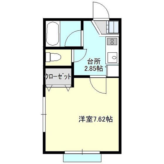 ビルエバンス(1K/2階)の間取り写真