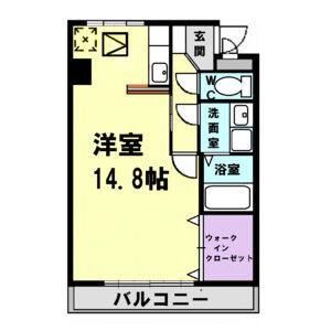 アルモニー(ワンルーム/1階)の間取り写真