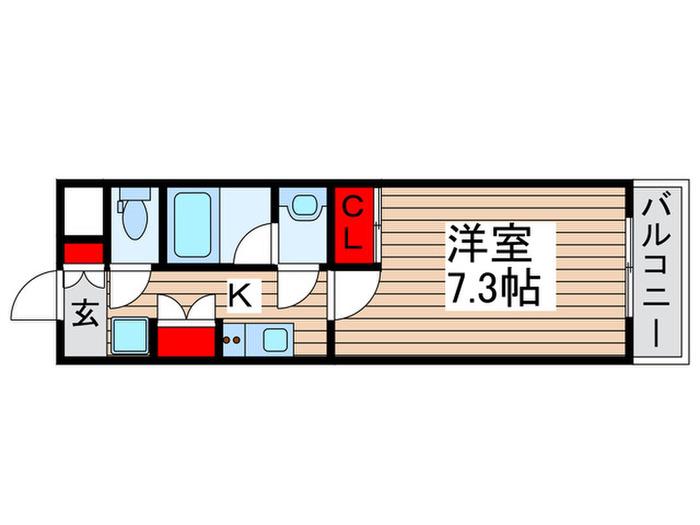 CASA OLIVE(1K/2階)の間取り写真