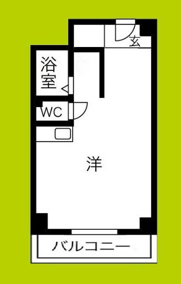 レパンガ西本町AP(ワンルーム/6階)の間取り写真