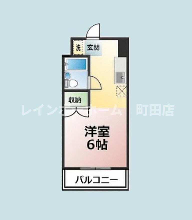 アルビオンシティ厚木(1K/4階)の間取り写真