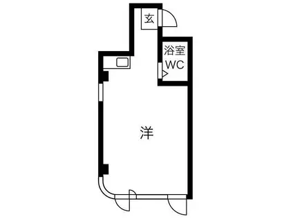 JPアパートメント守口IV(ワンルーム/2階)の間取り写真