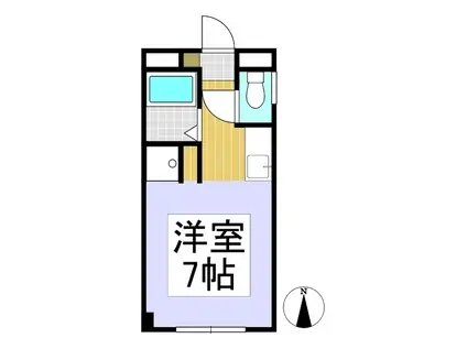 レジデンスKURASAWA(1K/2階)の間取り写真