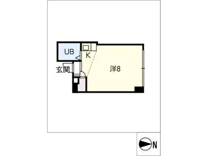 和田ビル(1K/4階)の間取り写真