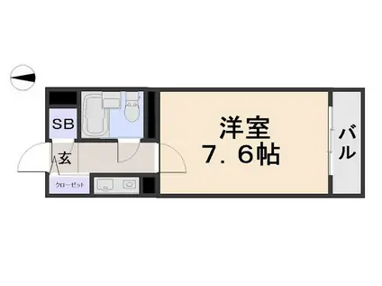 ライオンズマンション江古田第3(1K/4階)の間取り写真