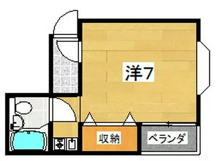第5浜田ビル(1K/2階)の間取り写真