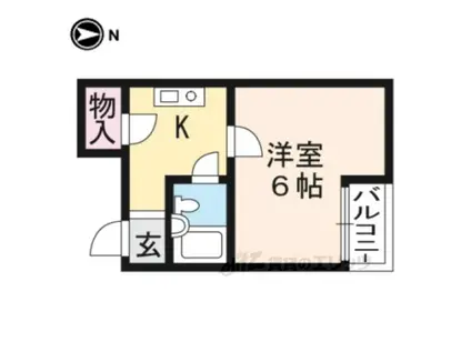 エクラン・ドール(1K/3階)の間取り写真