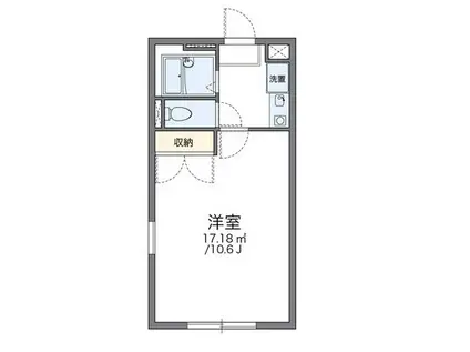 レオパレスCOUNTESS(1K/1階)の間取り写真