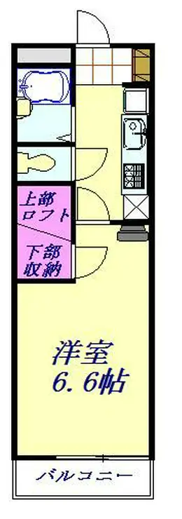 レオパレスモンジュイ 4階階 間取り