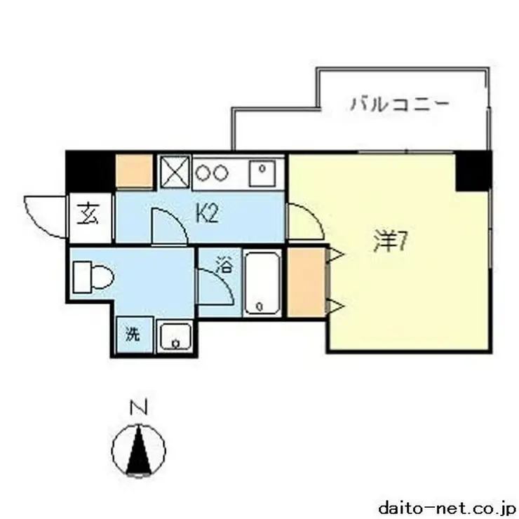 BECK住吉 7階階 間取り