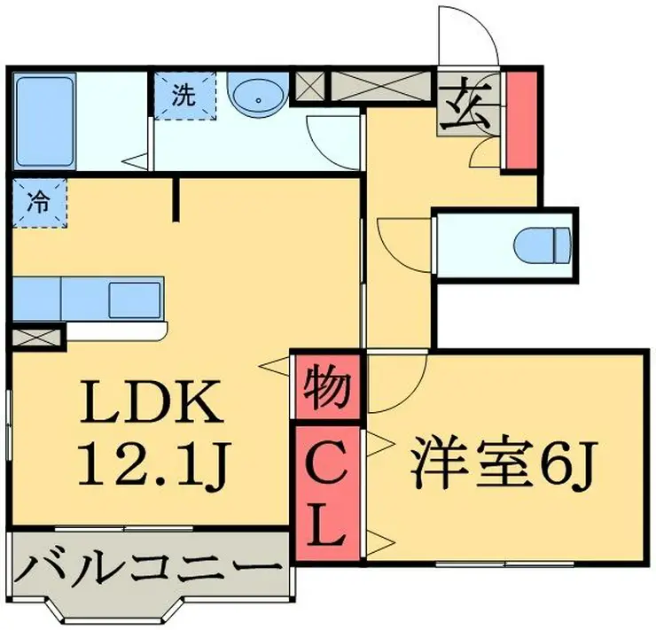 リリーコート 1階階 間取り