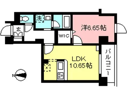 マストライフKUJI(1LDK/2階)の間取り写真