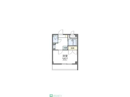 レオパレス楠(1K/4階)の間取り写真