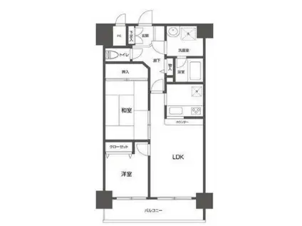 グリーンフィールド大山(2LDK/2階)の間取り写真