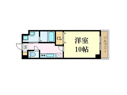 MJマンション(1K/5階)の間取り写真