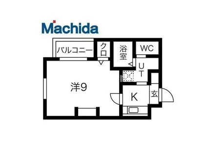 エヌエムサンカンテキャトフD棟(ワンルーム/3階)の間取り写真