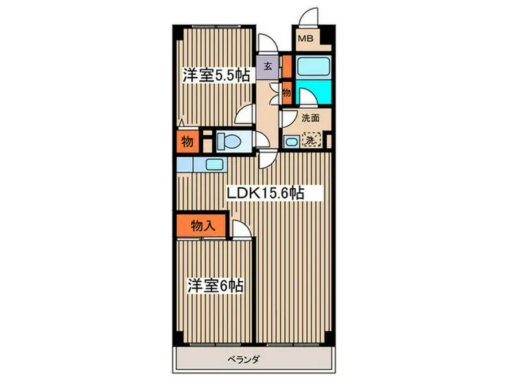 ヒロック藤が丘II 2階階 間取り