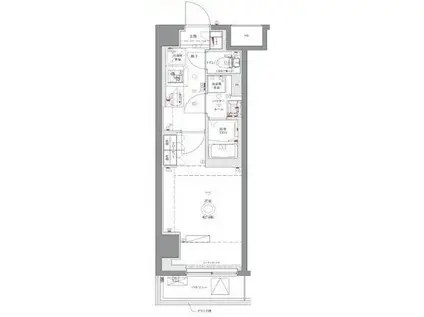 AZEST浮間舟渡II(1K/2階)の間取り写真