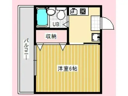 マイハウスII(1K/2階)の間取り写真