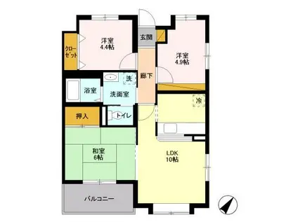 エミネンス 2(3LDK/2階)の間取り写真