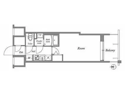 オーパスホームズ川口(1K/7階)の間取り写真