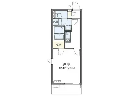 レオネクストブラザーズハイツ(1K/2階)の間取り写真