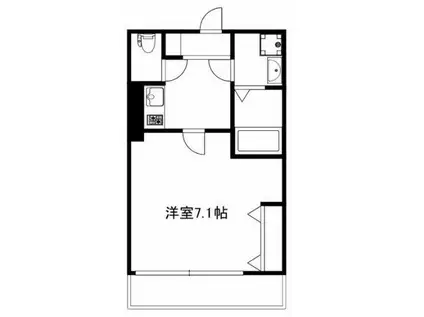 ティーマンション4(1K/2階)の間取り写真