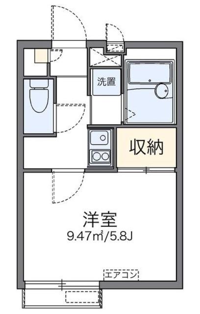 レオパレスネオ(1K/3階)の間取り写真