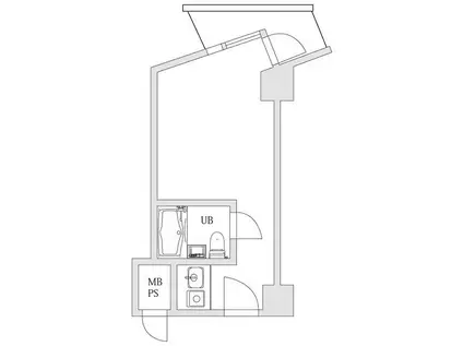 インペリアル御茶ノ水(ワンルーム/4階)の間取り写真