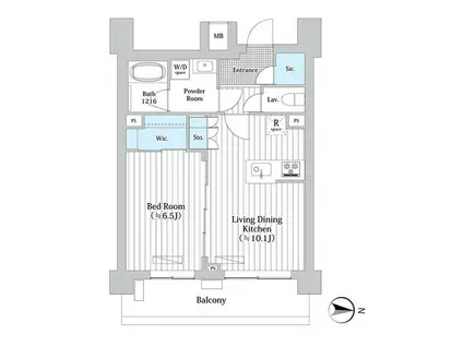プレール・ドゥーク新宿ウエスト(1LDK/7階)の間取り写真