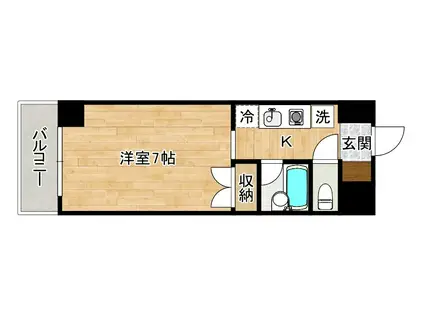 VILLAGE KOKURA(1K/5階)の間取り写真