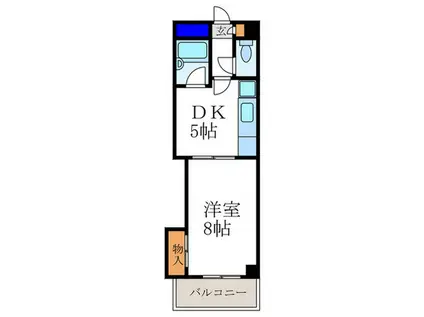 レッドモア(1DK/5階)の間取り写真