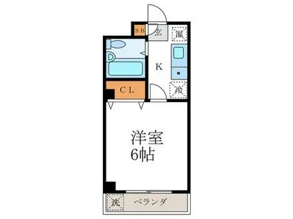 スタジオMAC(1K/2階)の間取り写真