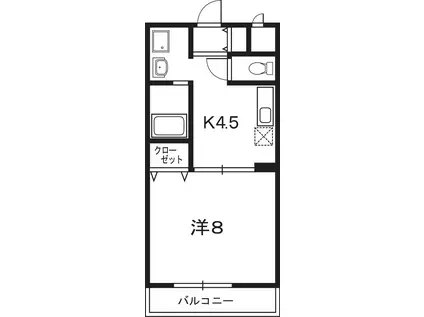 サンピエンス・ド・レジデンス(1DK/3階)の間取り写真