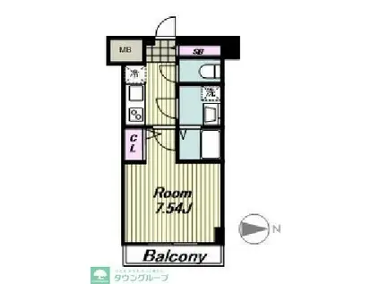 LOC´S MUSASHINAKAHARA(1K/3階)の間取り写真