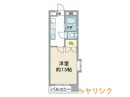 べラ藤見ヶ丘マンション(1K/1階)の間取り写真
