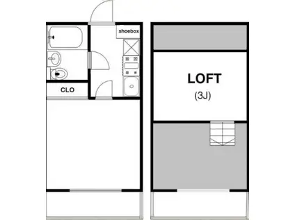 HEIM板橋(1K/2階)の間取り写真