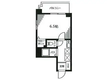 ビクトリュー仲町台(1K/2階)の間取り写真