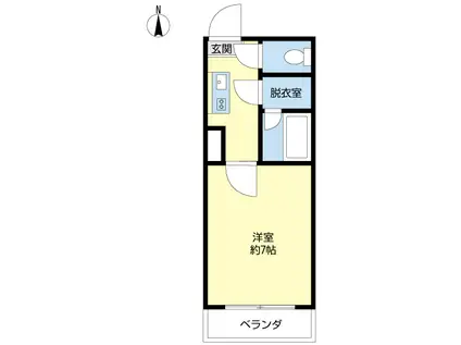 NASU33(1K/2階)の間取り写真