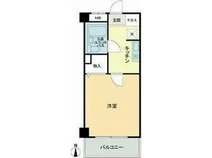 常盤台宝マンション(1K/1階)の間取り写真