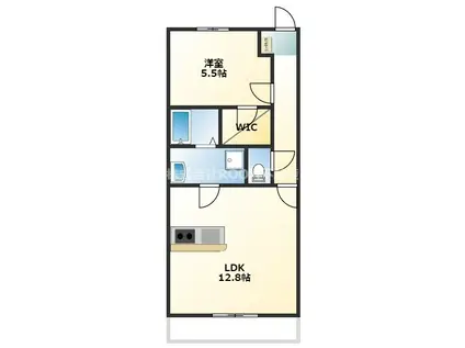 FORTUNA(1LDK/5階)の間取り写真