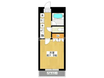 パティオ中野(1K/1階)の間取り写真