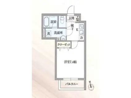 GRAN PASEO高井戸(1LDK/3階)の間取り写真
