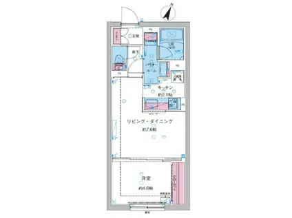 ジェノヴィア池袋 306(1LDK/3階)の間取り写真