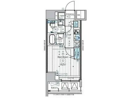 MAXIV横浜吉野町TRE(1K/7階)の間取り写真