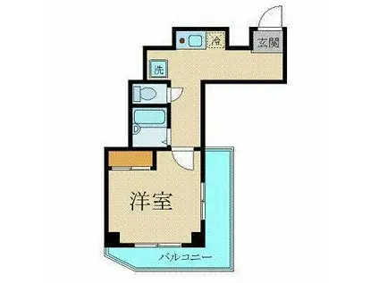 プレール渋谷壱番館(1K/2階)の間取り写真