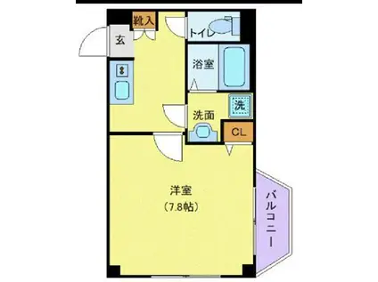 アリビオン大泉学園(1K/2階)の間取り写真